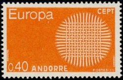 timbre Andorre N° 202 légende : Europa