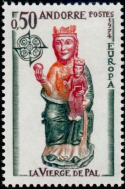 timbre Andorre N° 237 légende : Europa