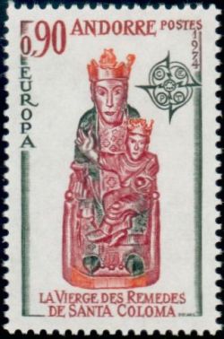 timbre Andorre N° 238 légende : Europa