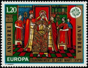 timbre Andorre N° 244 légende : Europa