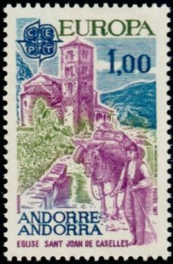 timbre Andorre N° 261 légende : Europa