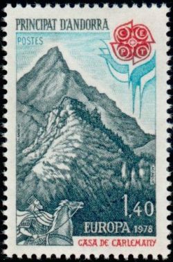 timbre Andorre N° 270 légende : Europa