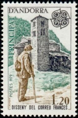 timbre Andorre N° 276 légende : Europa