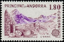 timbre Andorre N° 313 légende : Europa