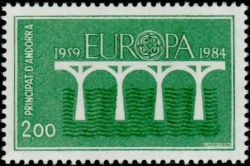 timbre Andorre N° 329 légende : Europa