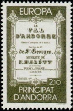 timbre Andorre N° 339 légende : Europa