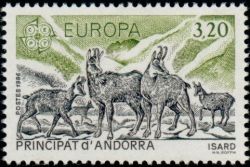 timbre Andorre N° 349 légende : Europa