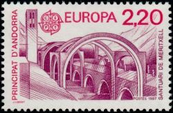 timbre Andorre N° 358 légende : Europa