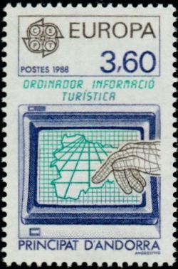 timbre Andorre N° 370 légende : Europa