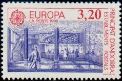timbre Andorre N° 389 légende : Europa
