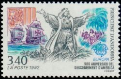 timbre Andorre N° 417 légende : Europa