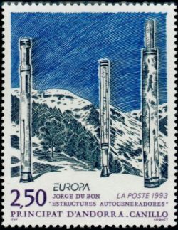timbre Andorre N° 430 légende : Europa