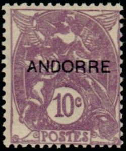  Timbre de France de 1900-1927 surchargé 