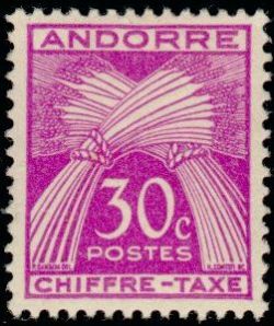  Gerbe légende ''CHIFFRE-TAXE'' 