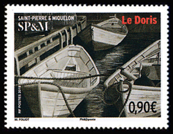 timbre de Saint-Pierre et Miquelon N° 1218 légende : Le Doris