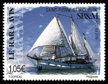 timbre de Saint-Pierre et Miquelon N° 1219 légende : Le « Rara-Avis »