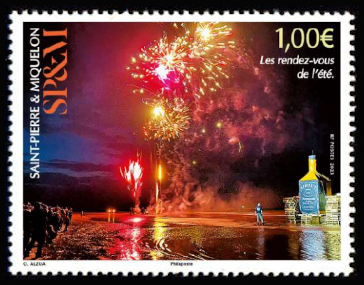 timbre de Saint-Pierre et Miquelon x légende : Concours photos de l'Arche «Rendez-vous de l'été»