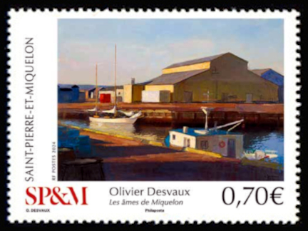 timbre de Saint-Pierre et Miquelon x légende : Les ames de Miquelon
