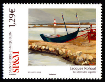 timbre de Saint-Pierre et Miquelon x légende : Le doris des zigotos