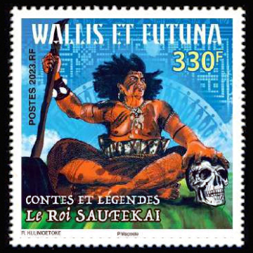timbre de Wallis et Futuna x légende : Contes et légendes