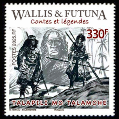 timbre de Wallis et Futuna x légende : Contes est llégendes