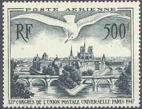 timbre Aérien N° 20, Vue de Paris