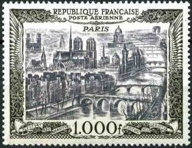 timbre Aérien N° 29, Vue de Paris