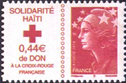 timbre N° 388, Marianne solidarité Haiti