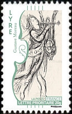 timbre N° 390, Carnet musique - Lyre