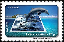  Fête du timbre - le timbre fête l'eau - Grands mamifères marins 