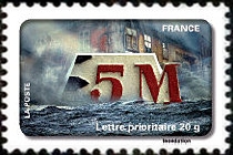 timbre N° 405, Fête du timbre - le timbre fête l'eau - Inondation