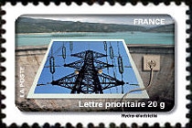 timbre N° 407, Fête du timbre - le timbre fête l'eau - Hydro électricité