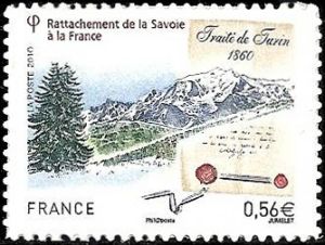 timbre N° 415, Rattachement de la Savoie à la France