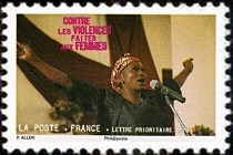 timbre N° 418, Contre les violences faites aux femmes
