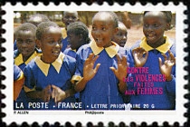 timbre N° 419, Contre les violences faites aux femmes