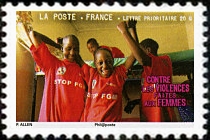 timbre N° 420, Contre les violences faites aux femmes