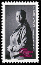 timbre N° 423, Contre les violences faites aux femmes