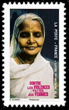 timbre N° 428, Contre les violences faites aux femmes