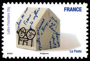  Carnet «Sourires» <br>Couple dans une maison en papier