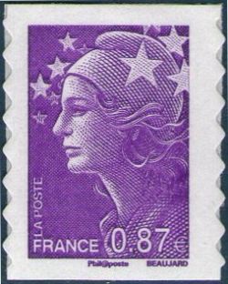 timbre N° 487, marianne de Beaujard
