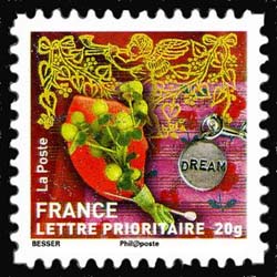 timbre N° 502, Meilleurs Vœux - Gui