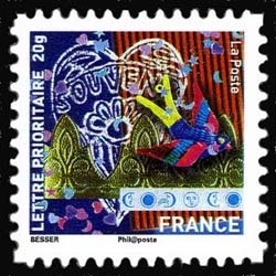 timbre N° 503, Meilleurs Vœux - Hirondelle