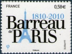 timbre N° 508, Bicentenaire du barreau de Paris