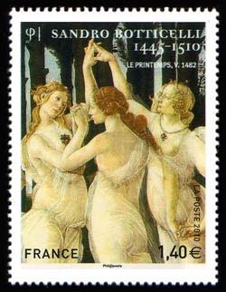  Les trois Graces tableau de Sandro Botticelli (1445-1510) 