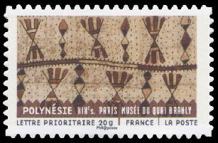  Tissus du monde <br>POLYNÉSIE XIXes<br>Tissu en écorce Paris Musée du quai Branly