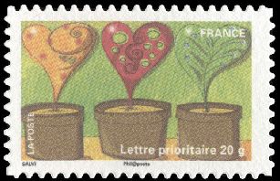timbre N° 532, Le timbre fête la terre