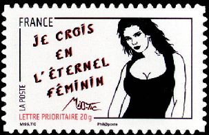  Journée de la femme 2011, illustrée par des dessins de Miss Tic <br>Je crois en l'éternel féminin