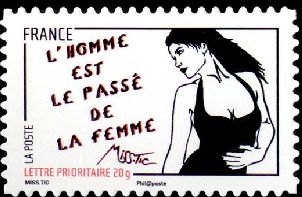  Journée de la femme 2011, illustrée par des dessins de Miss Tic <br>L'homme est le passé de la femme