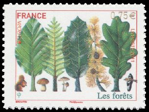 timbre N° 564, Les forêts