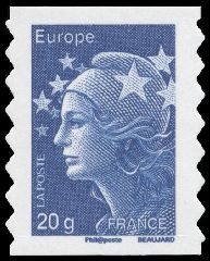 timbre N° 592, Marianne de l'Europe (Marianne de Beaujard)